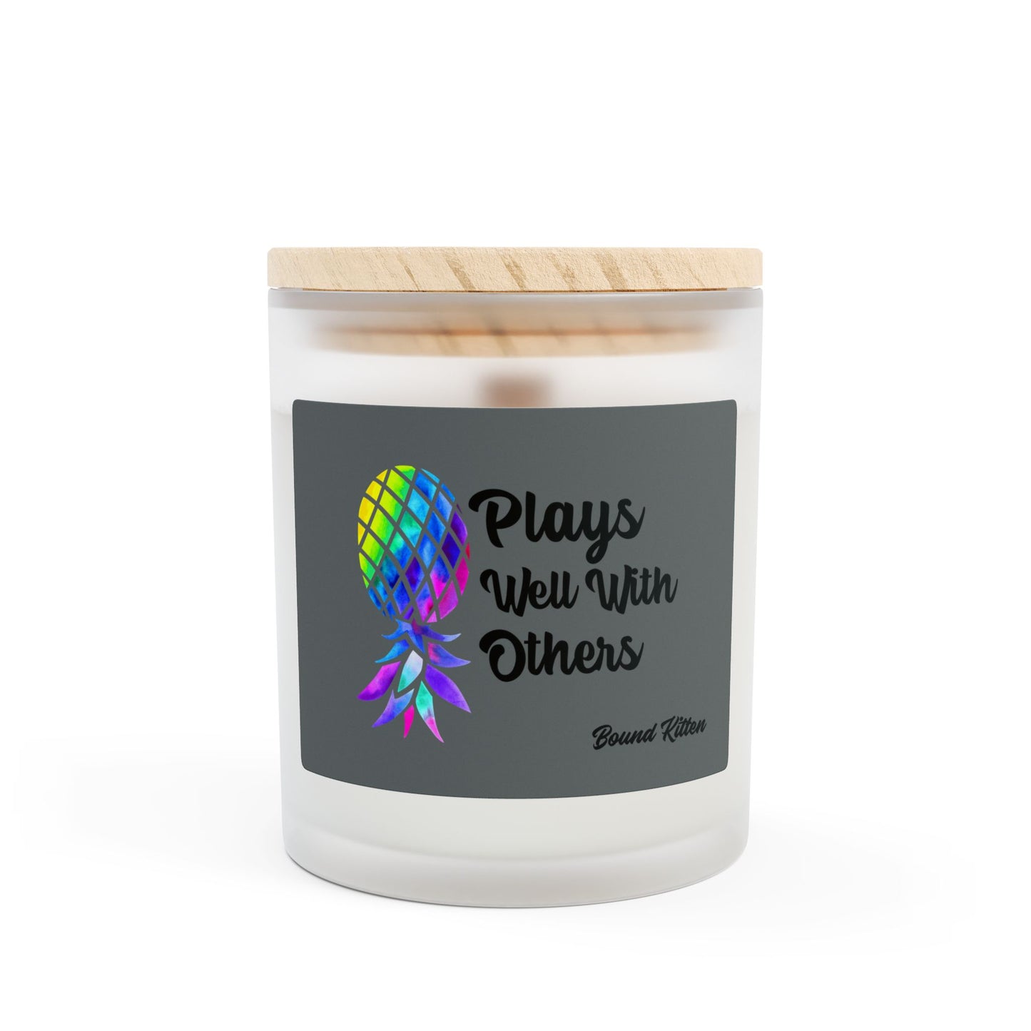 Plays Well With Others Frosted Glass Candle, 11oz