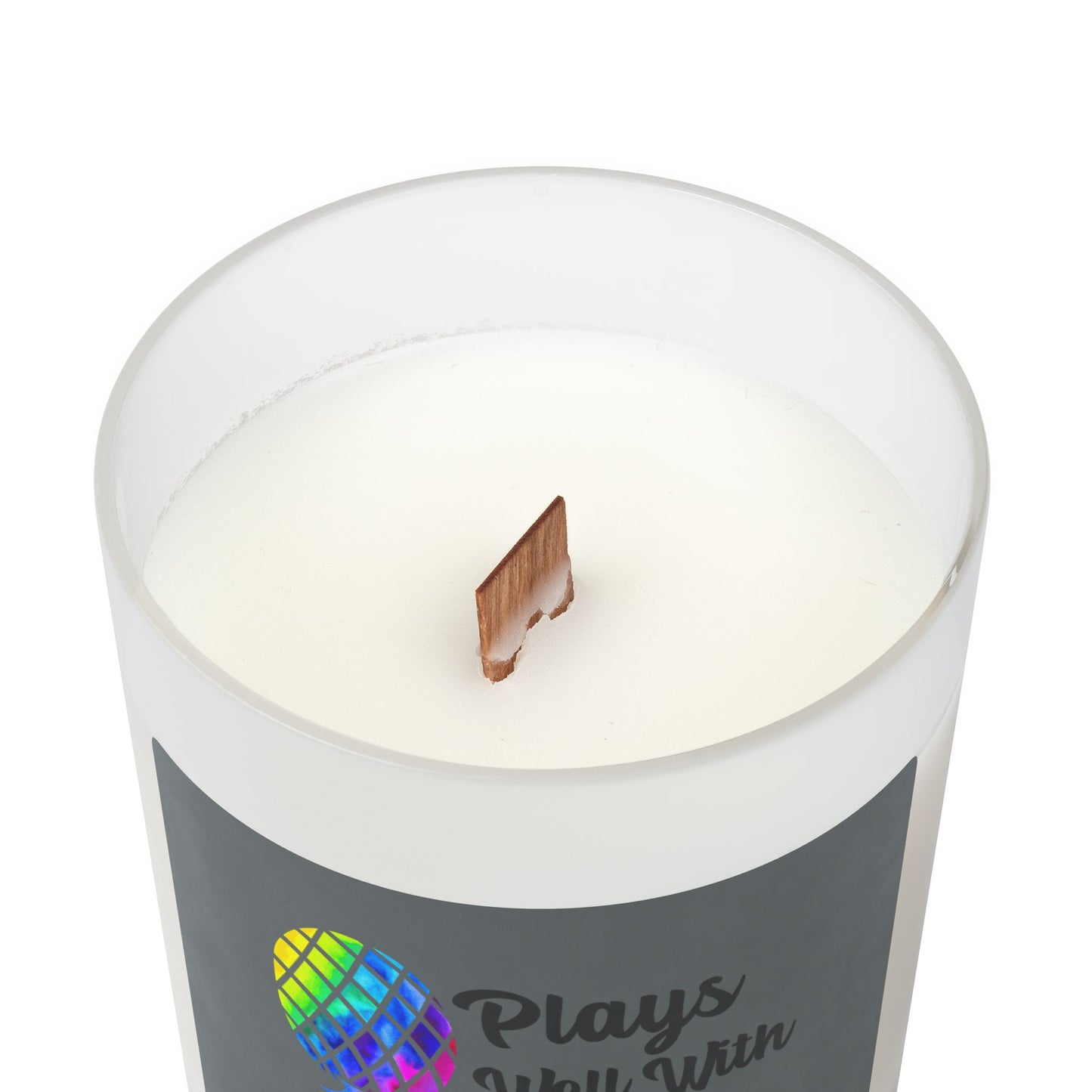 Plays Well With Others Frosted Glass Candle, 11oz