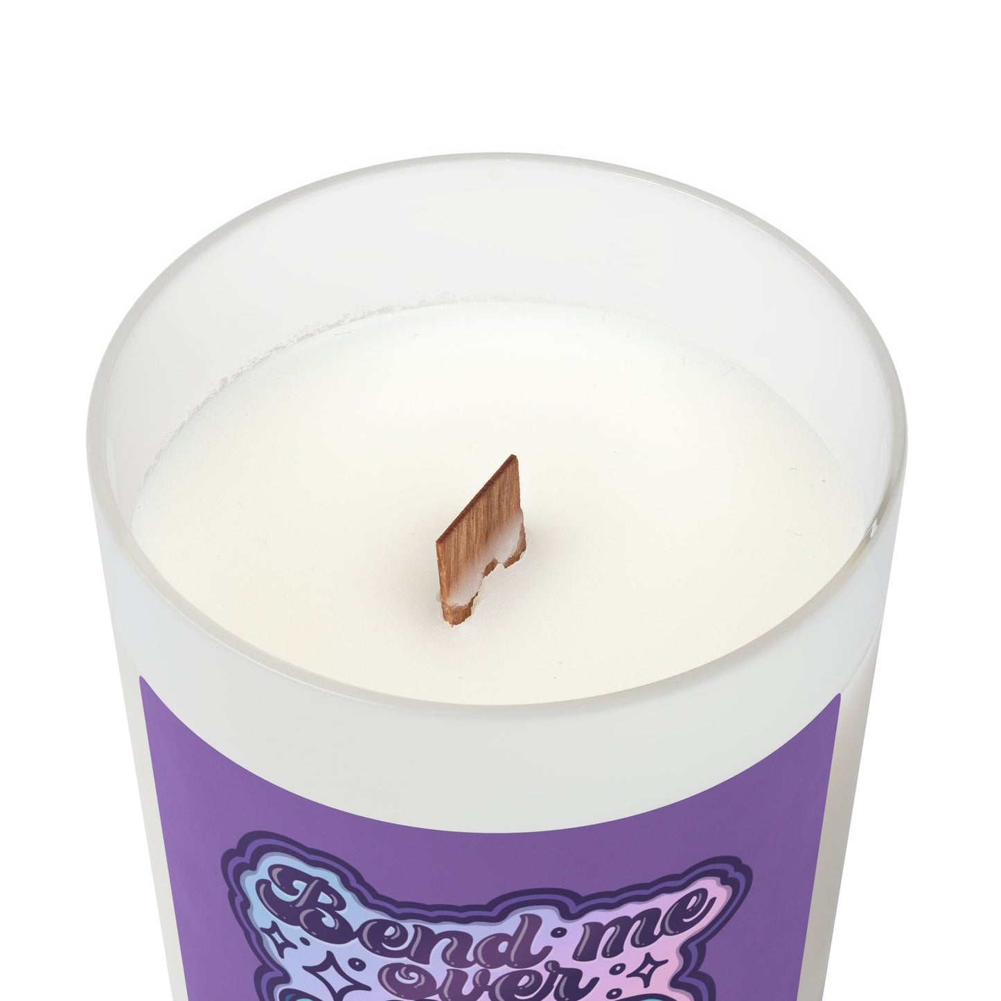 Bend Me Over Frosted Glass Candle, 11oz