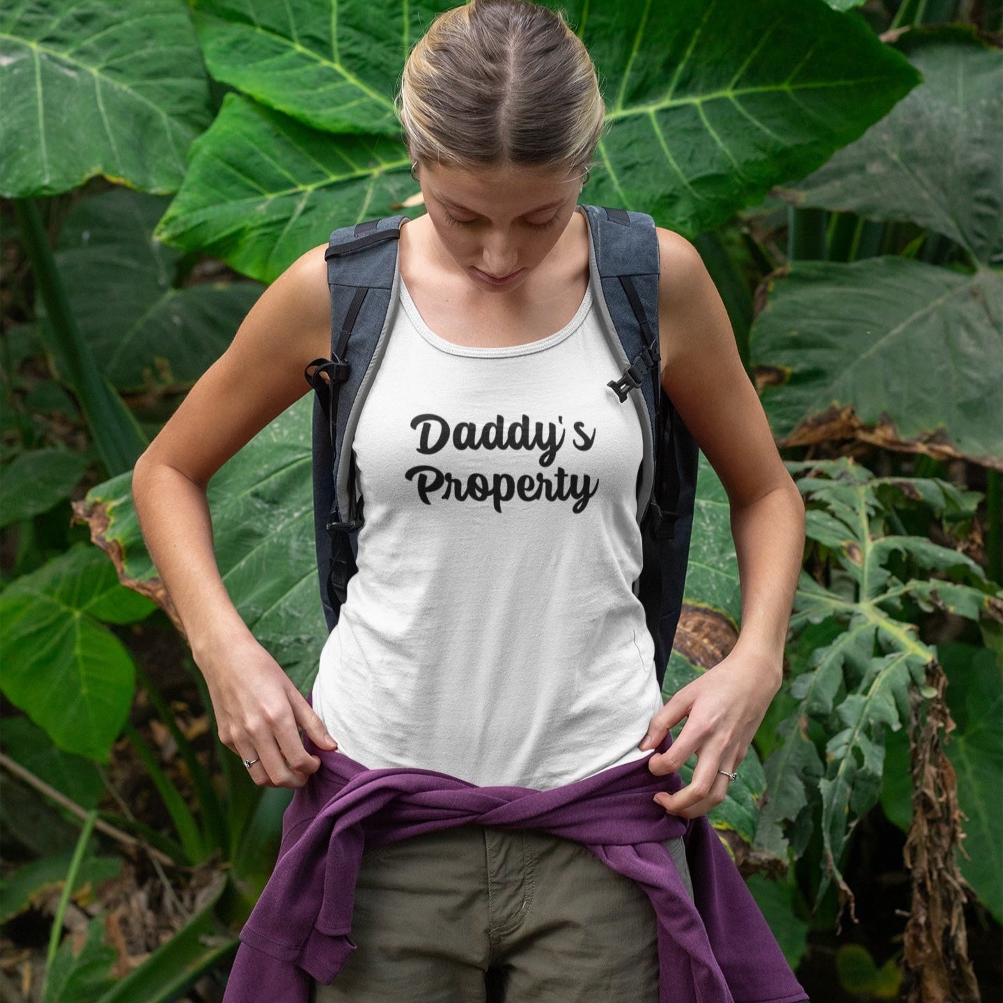 Daddy's Property Women's Ideal Racerback Tank Top