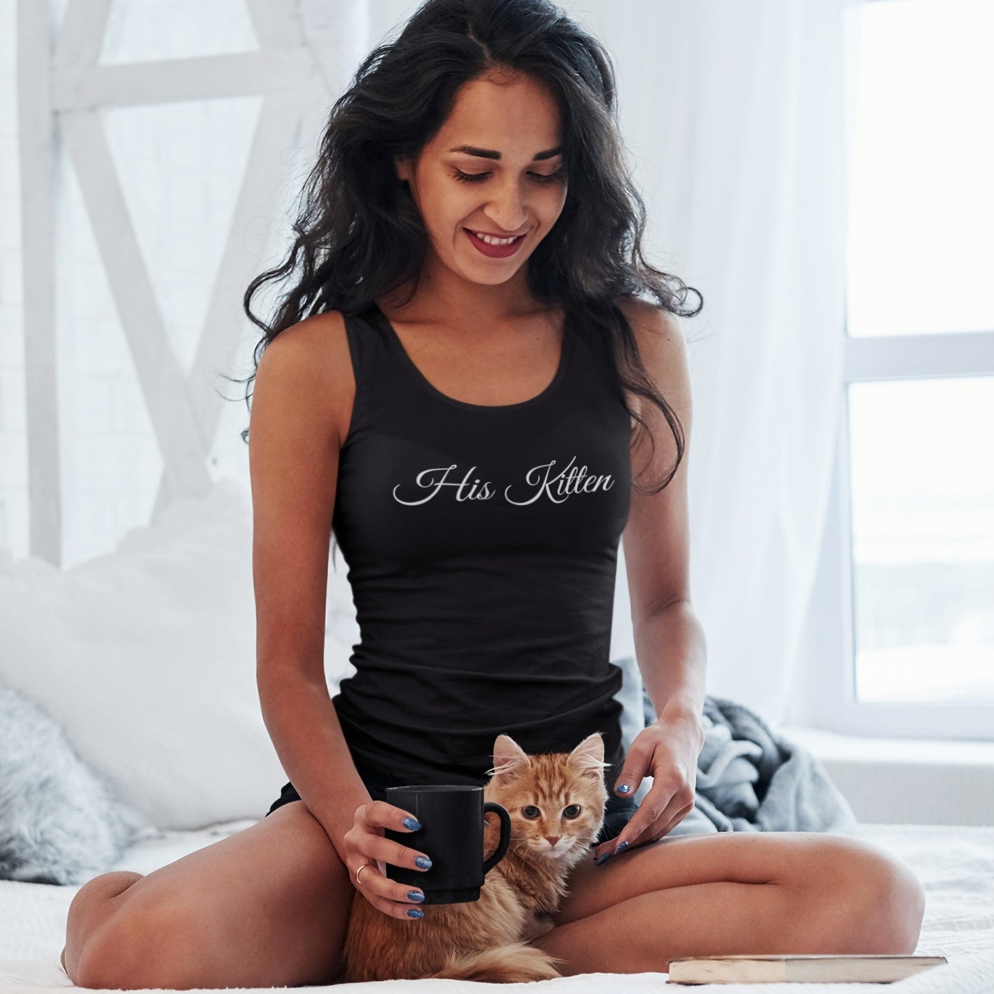 His Kitten Women's Ideal Racerback Tank