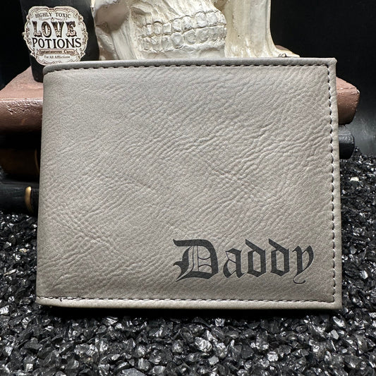 Daddy Gray Billfold Wallet - SALE