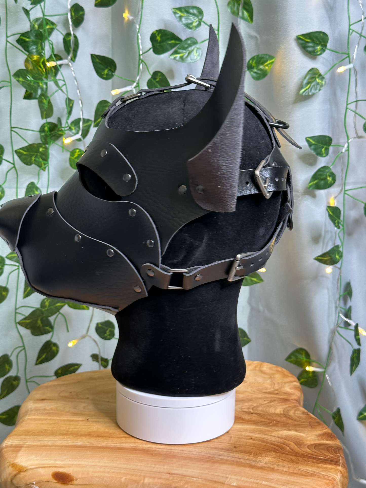 Pup Mask Handmade VEGAN Leather