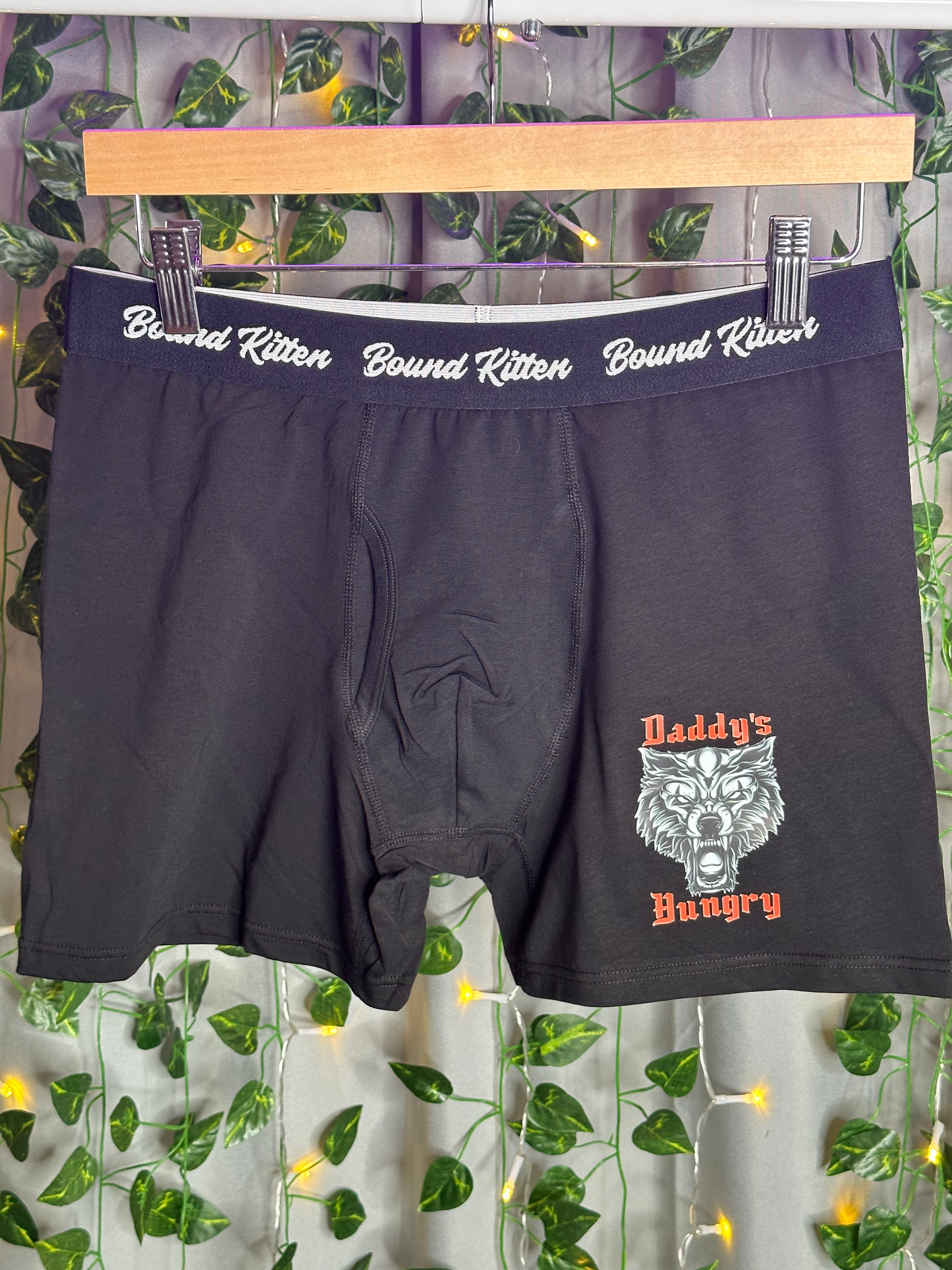 Daddy's Hungry Wolf Mens Boxers