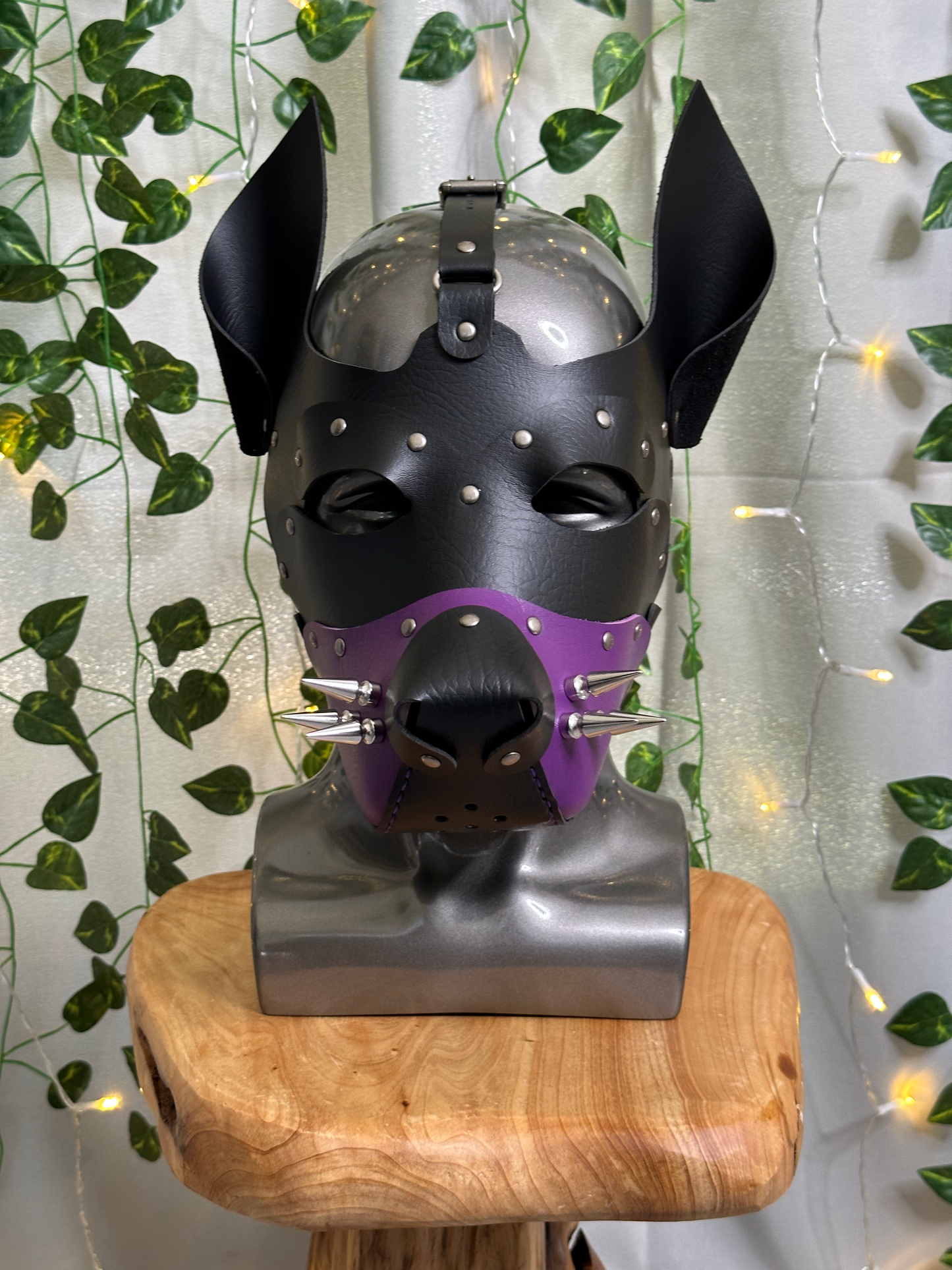 Pup Mask Handmade VEGAN Leather