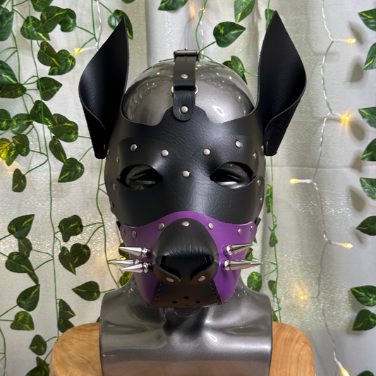 Pup Mask Handmade VEGAN Leather