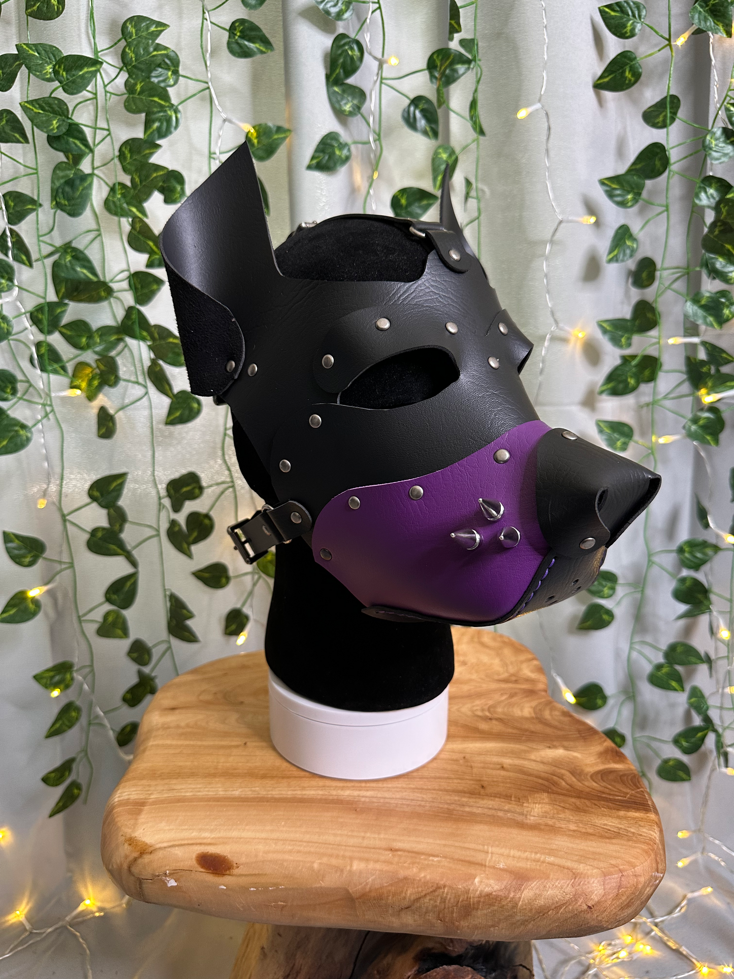 Pup Mask Handmade VEGAN Leather