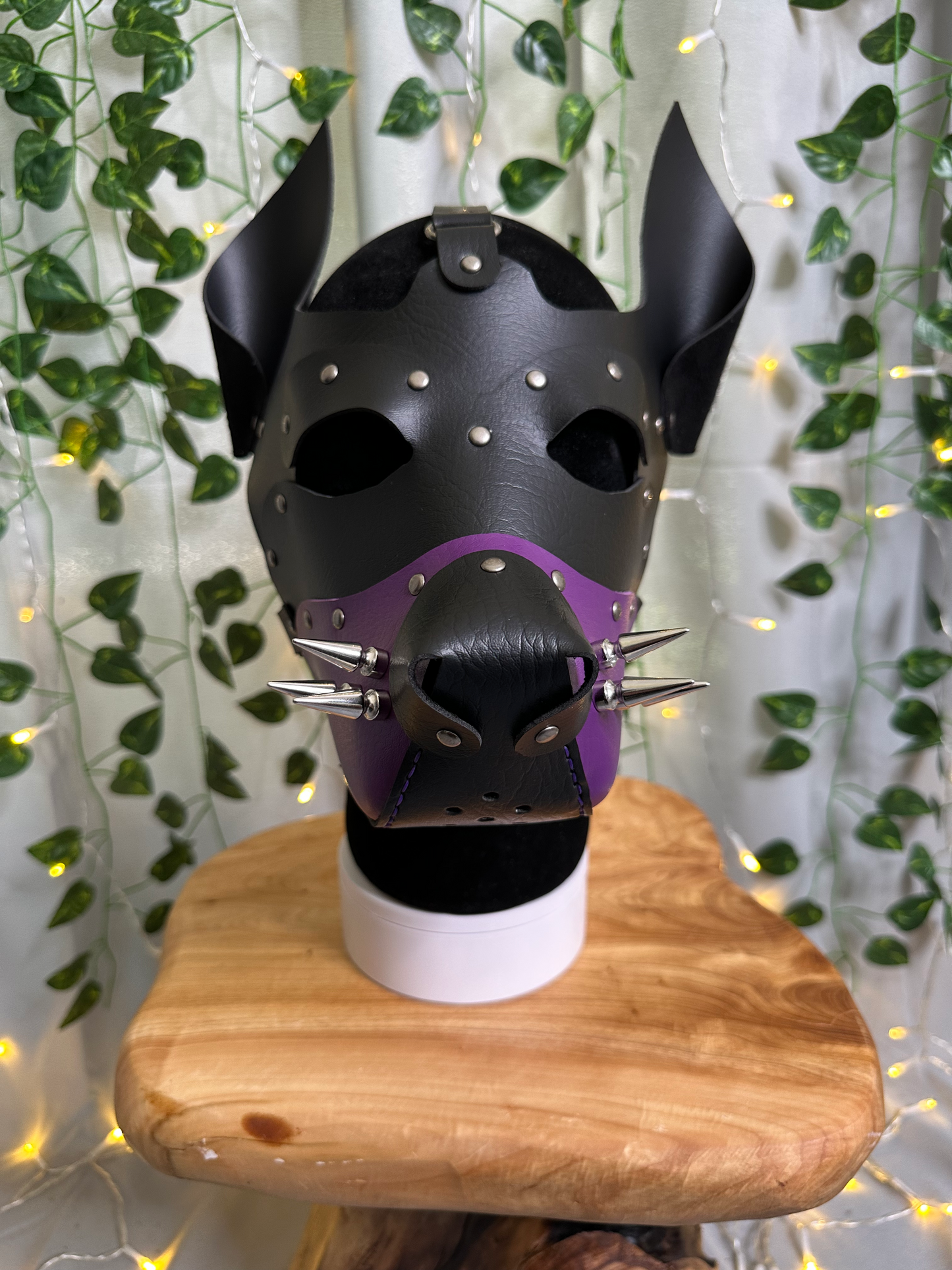 Pup Mask Handmade VEGAN Leather