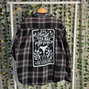 Tarot Card The Only Way I Learn, The Spanking - Flannel Mens XL