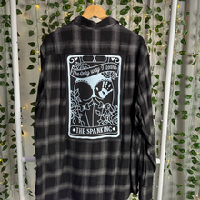 Load image into Gallery viewer, Tarot Card The Only Way I Learn, The Spanking - Flannel Mens XL
