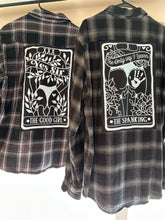 Load image into Gallery viewer, Tarot Card The Only Way I Learn, The Spanking - Flannel Mens XL
