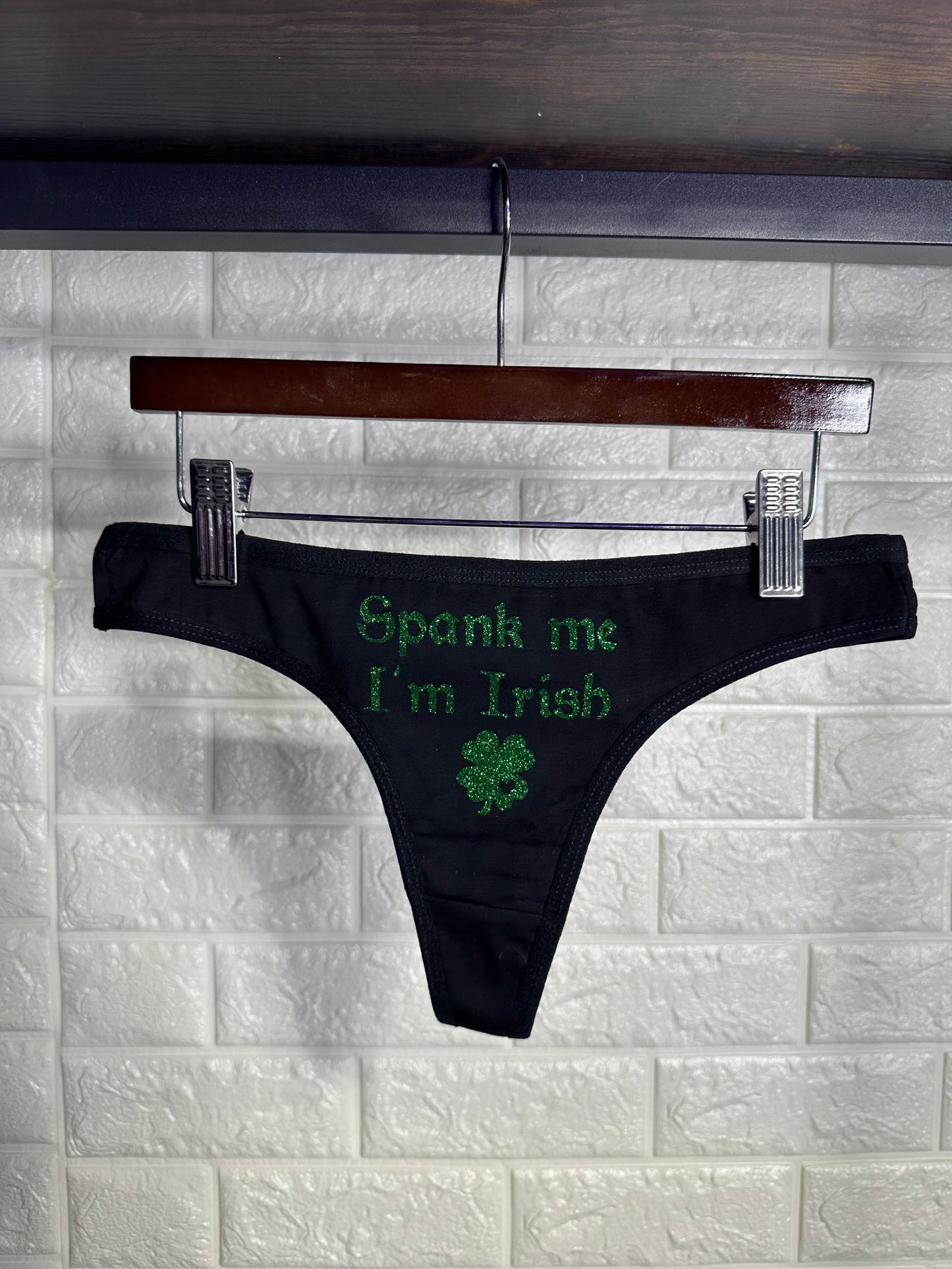 Spank me I'm Irish Cotton Thong Panties