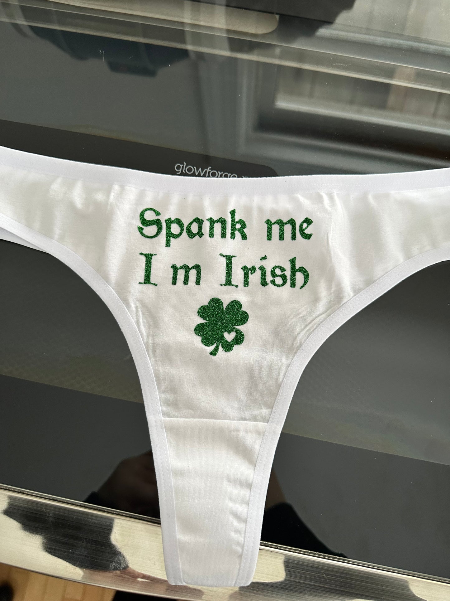 Spank me I'm Irish Cotton Thong Panties