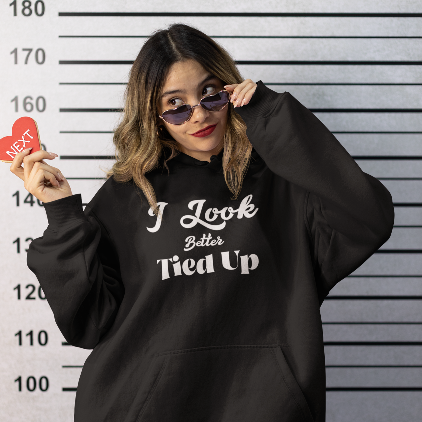 I Look Better Tied Up Unisex Heavy Blend Hoodie Sweatshirt