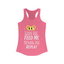 Load image into Gallery viewer, Kiss me, Feed me, Spank me, Repeat Women&#39;s Ideal Racerback Tank
