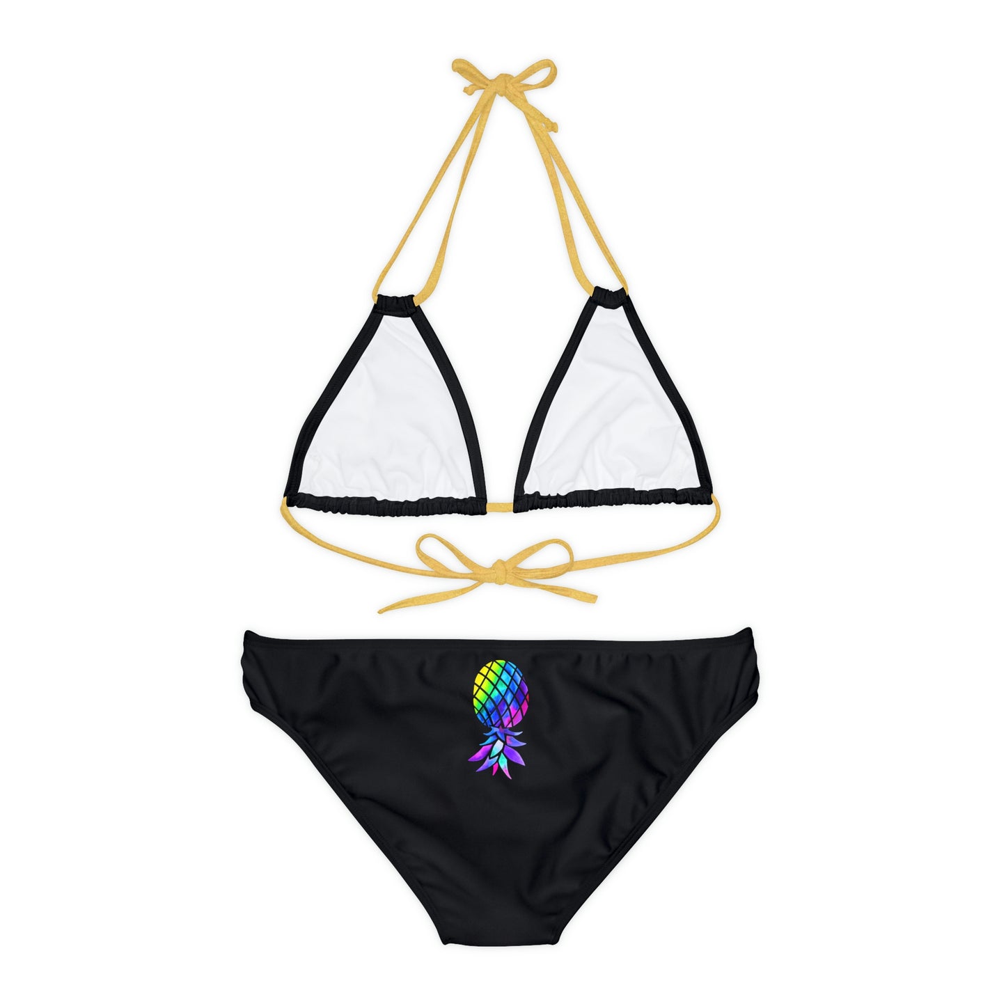 Upside down Pineapple Strappy Bikini Set