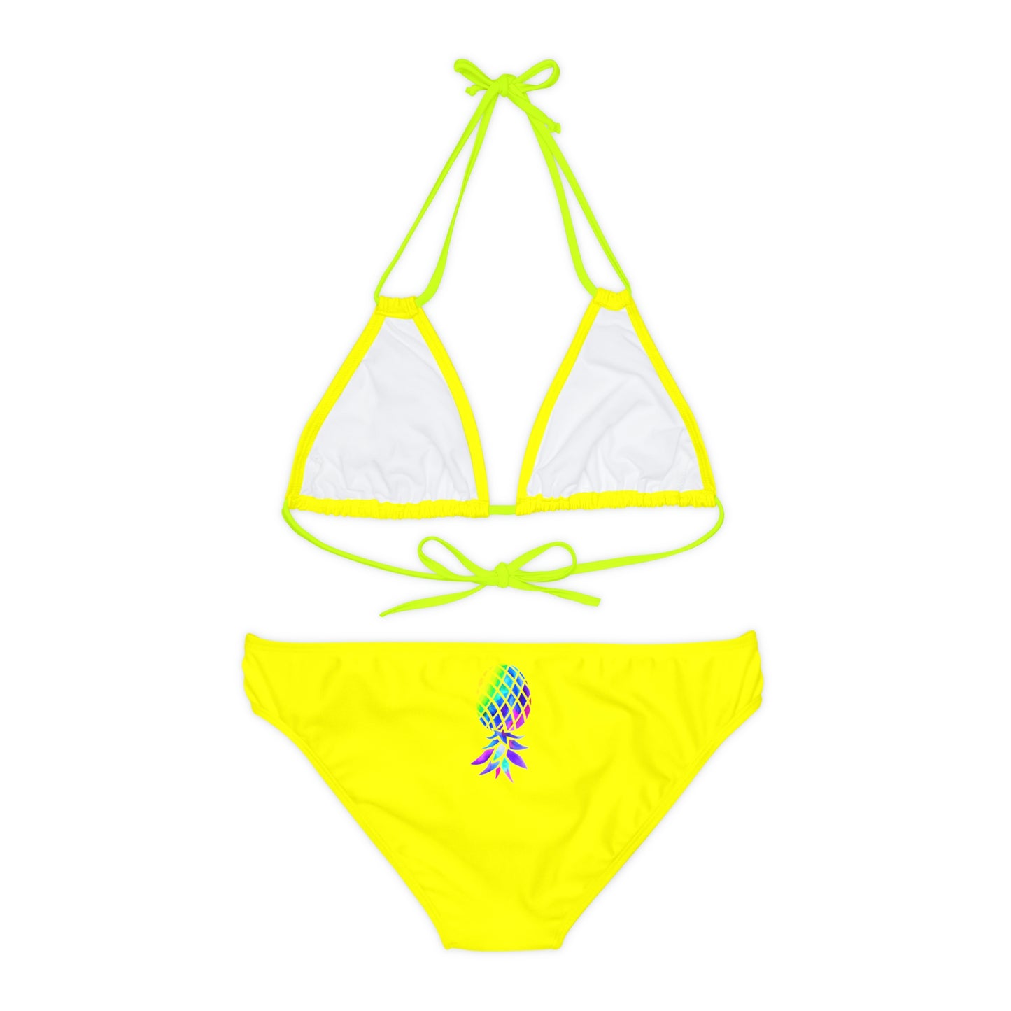 Upside down Pineapple Strappy Bikini Set