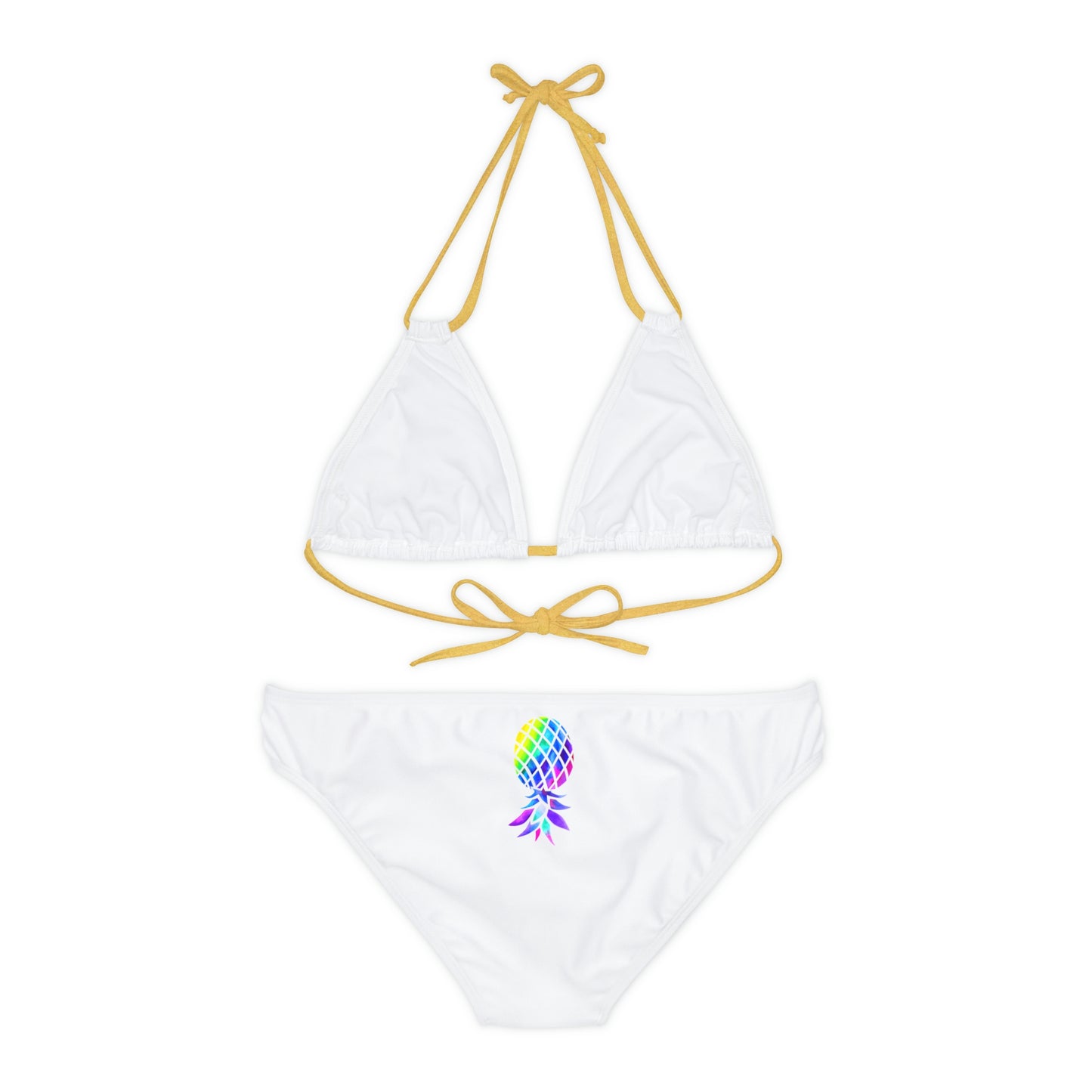 Upside down Pineapple Strappy Bikini Set