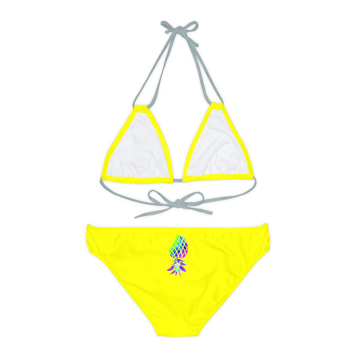 Upside down Pineapple Strappy Bikini Set