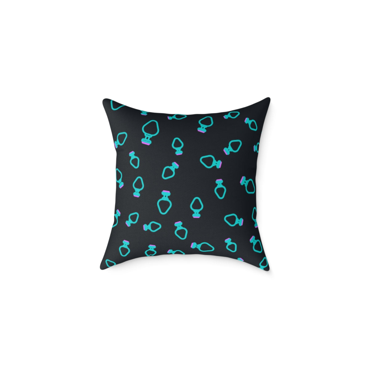 BDSM Putt Plug Spun Polyester Square Pillow