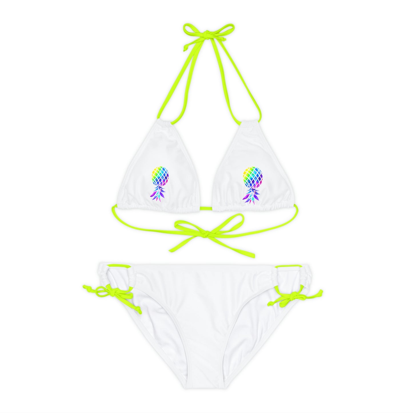 Upside down Pineapple Strappy Bikini Set