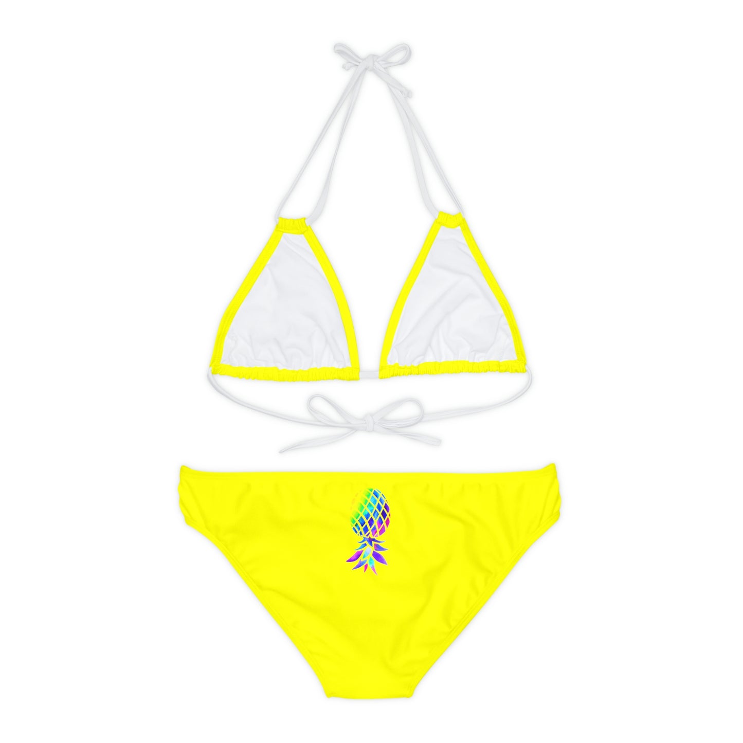 Upside down Pineapple Strappy Bikini Set