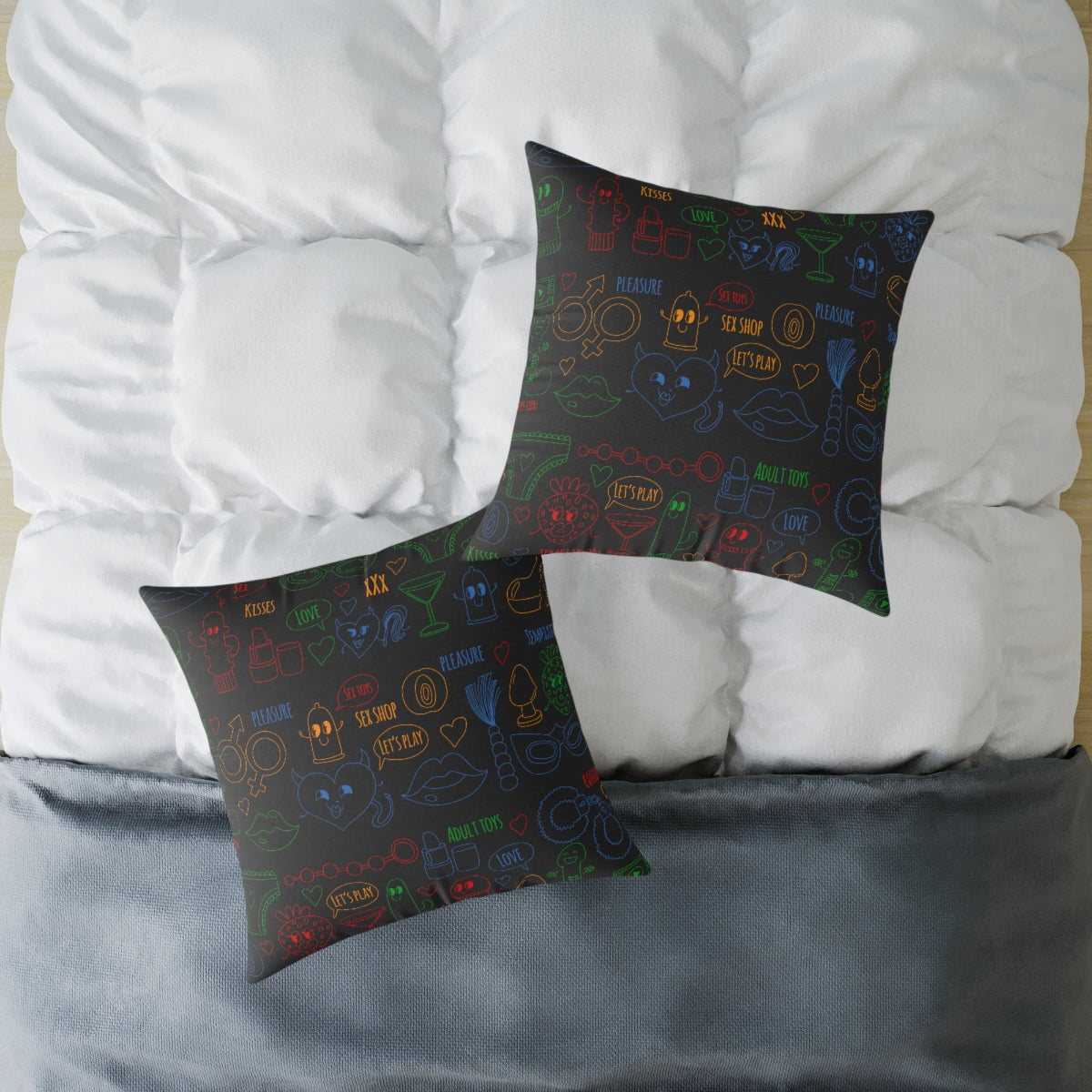 BDSM Sex Spun Polyester Square Pillow