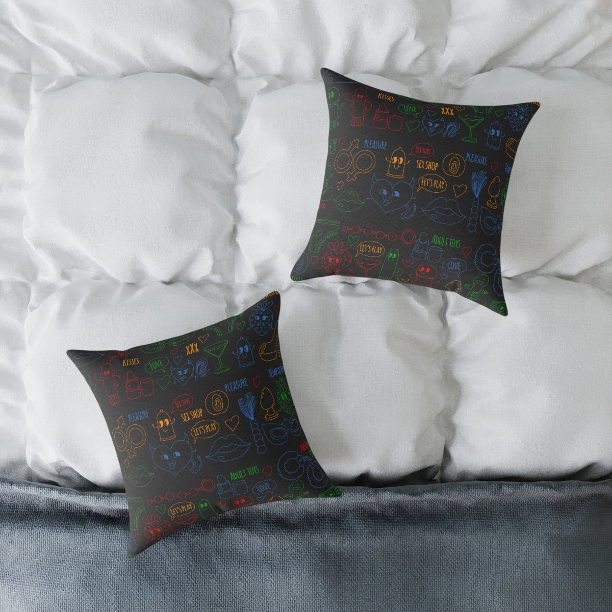 BDSM Sex Spun Polyester Square Pillow