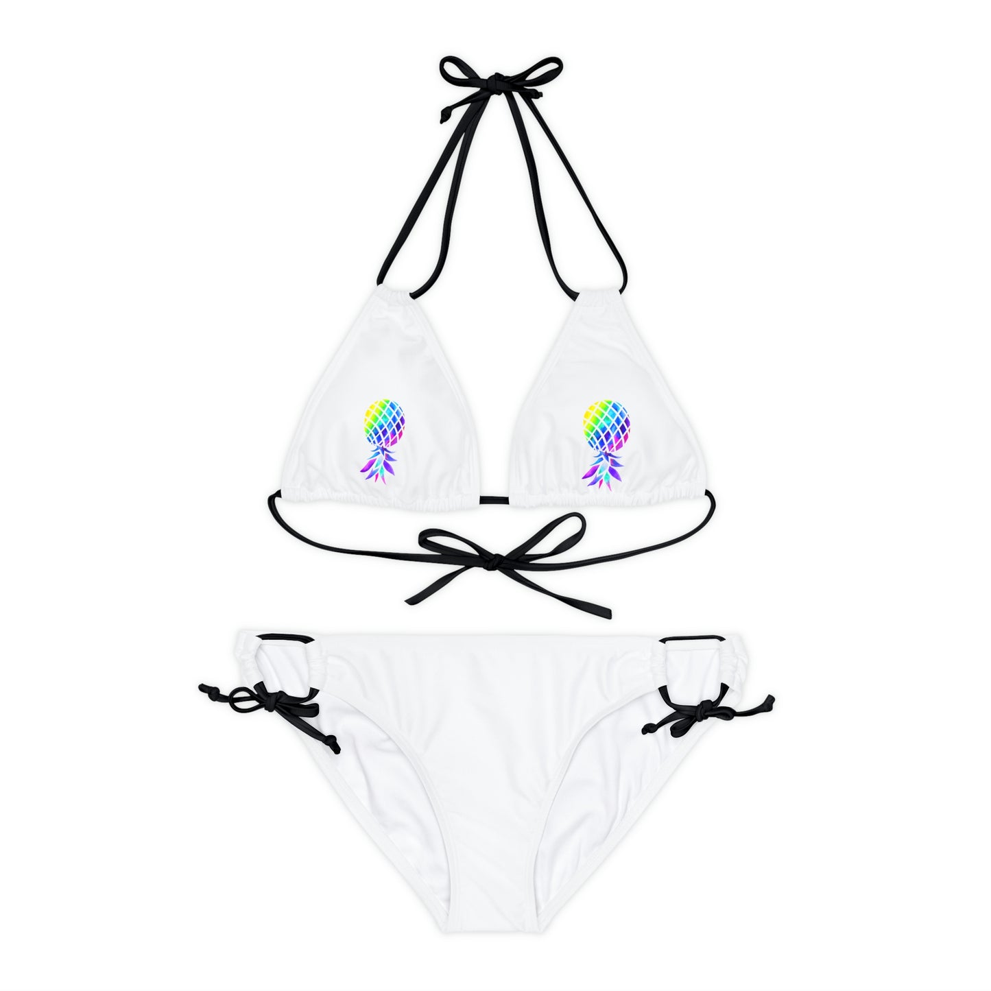 Upside down Pineapple Strappy Bikini Set