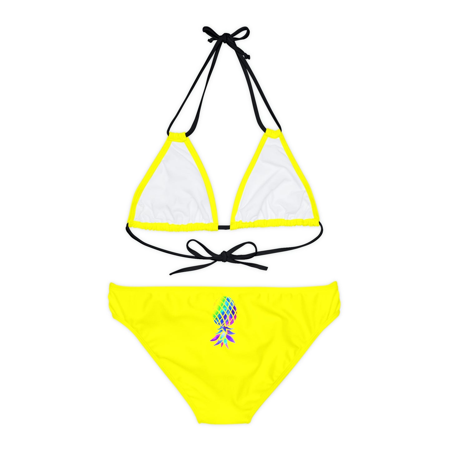 Upside down Pineapple Strappy Bikini Set