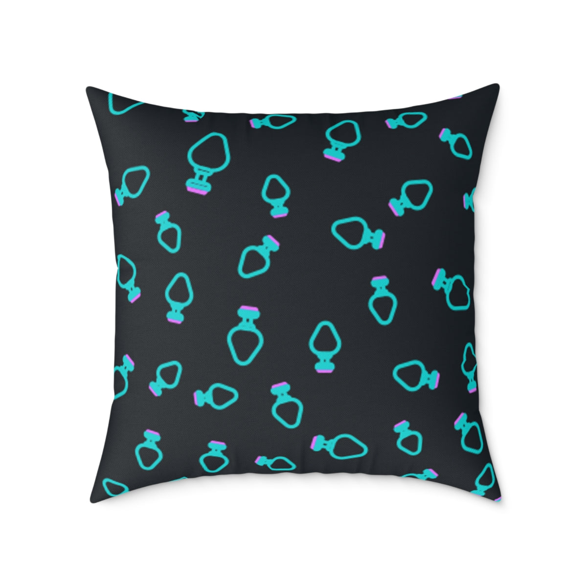 BDSM Putt Plug Spun Polyester Square Pillow