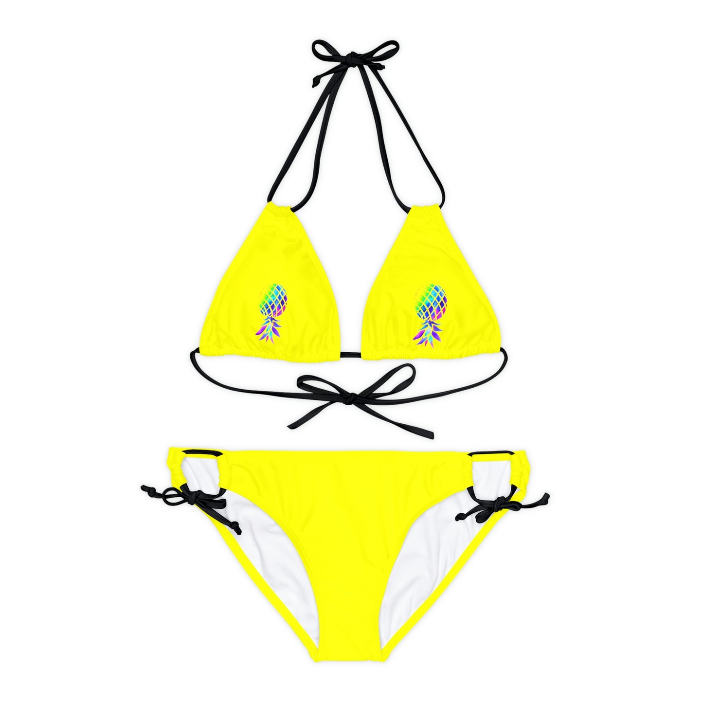 Upside down Pineapple Strappy Bikini Set