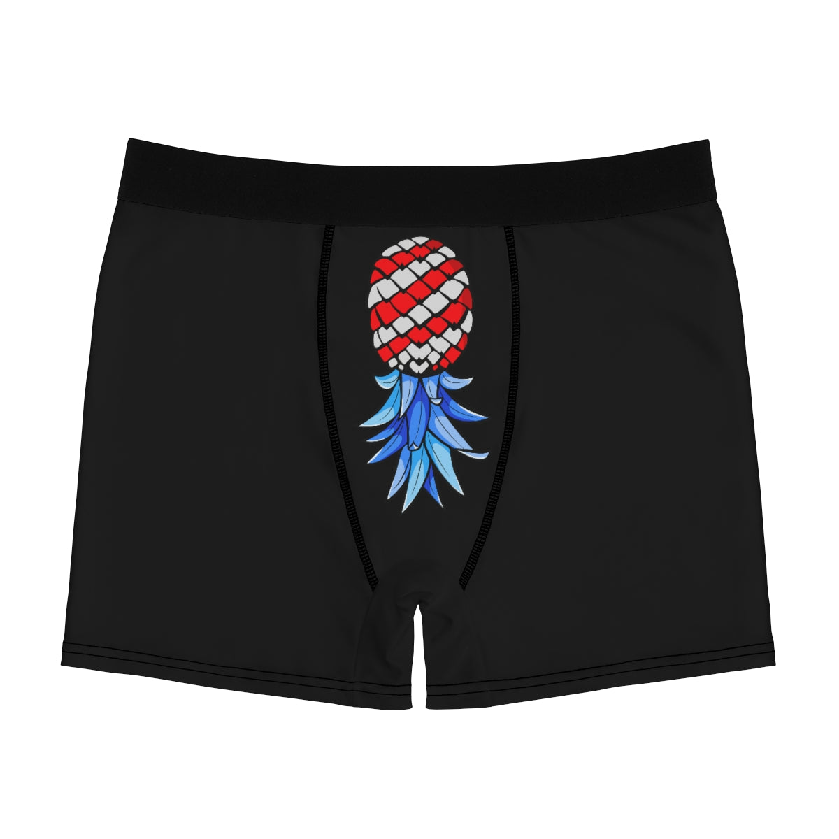 American Flag Upsidedown Pineapple Men's Boxer Briefs