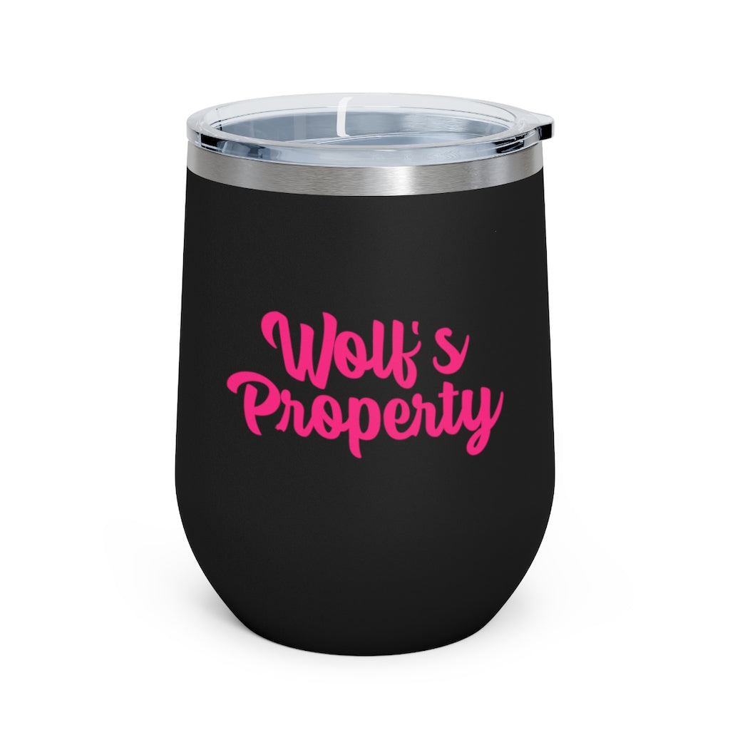 Wolf's Property, 12oz Insulated Wine Tumbler