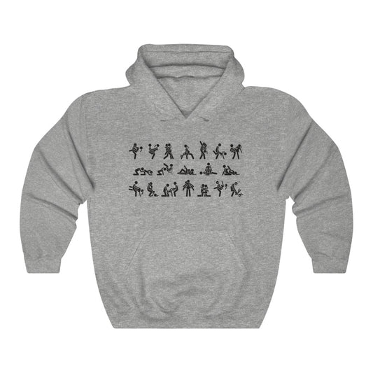 Sex Positions Unisex Heavy Blend Hoodie Sweatshirt