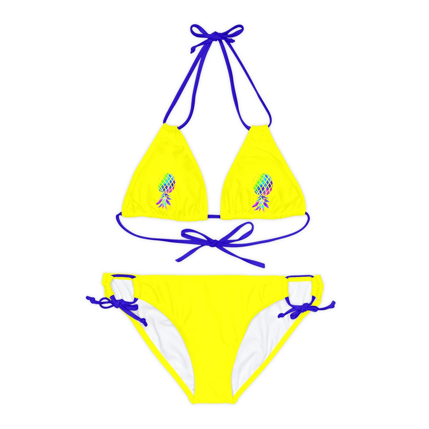 Upside down Pineapple Strappy Bikini Set