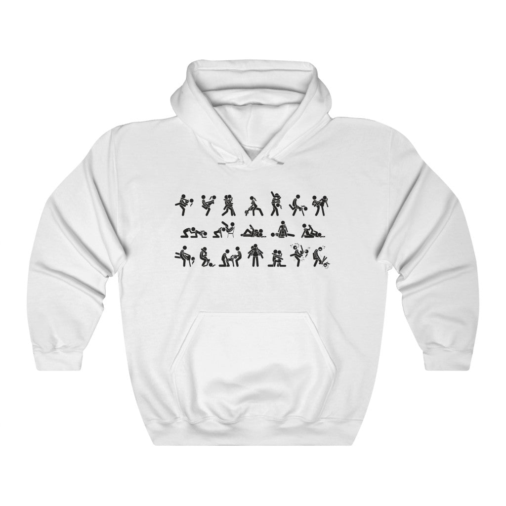 Sex Positions Unisex Heavy Blend Hoodie Sweatshirt