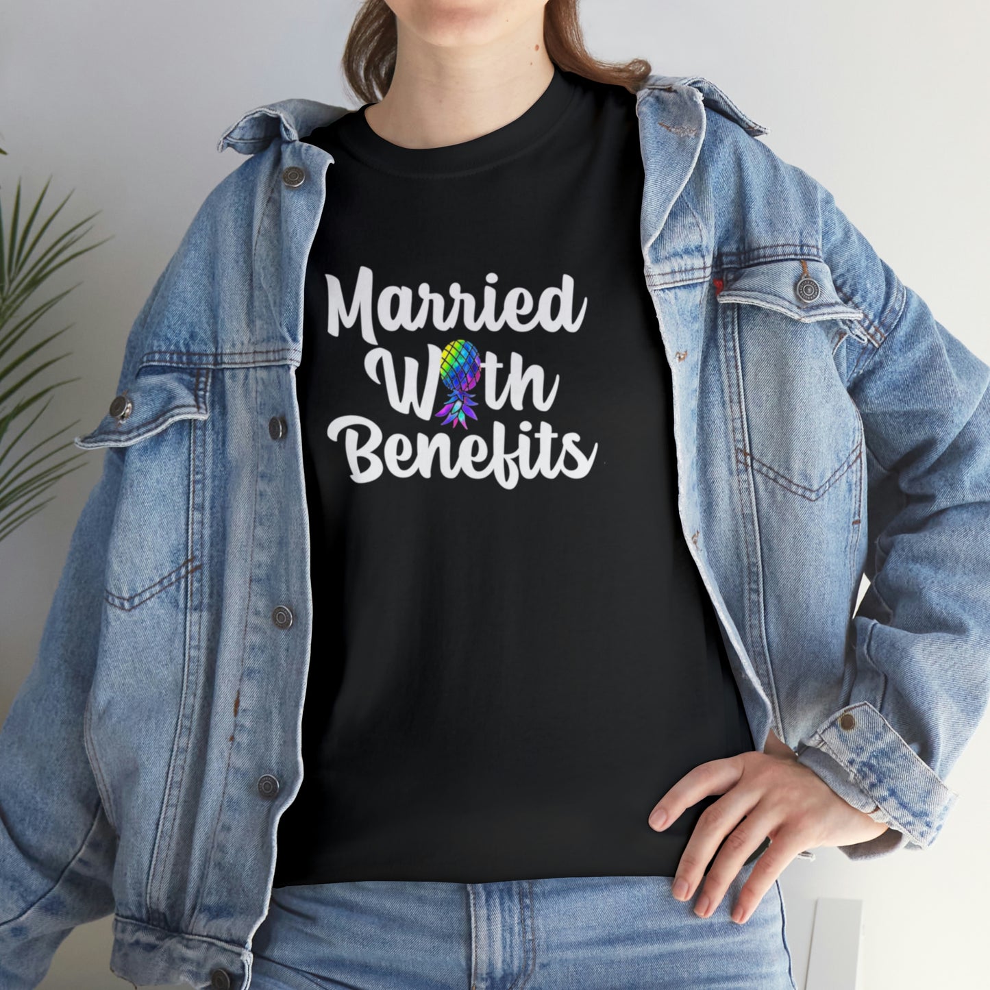 Married With Benefits Short-Sleeve Unisex Cotton Tee Shirt