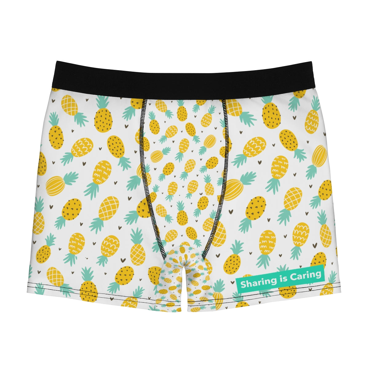 Upside Down Pineapple Swingers, Sharing is Caring Mens Boxers