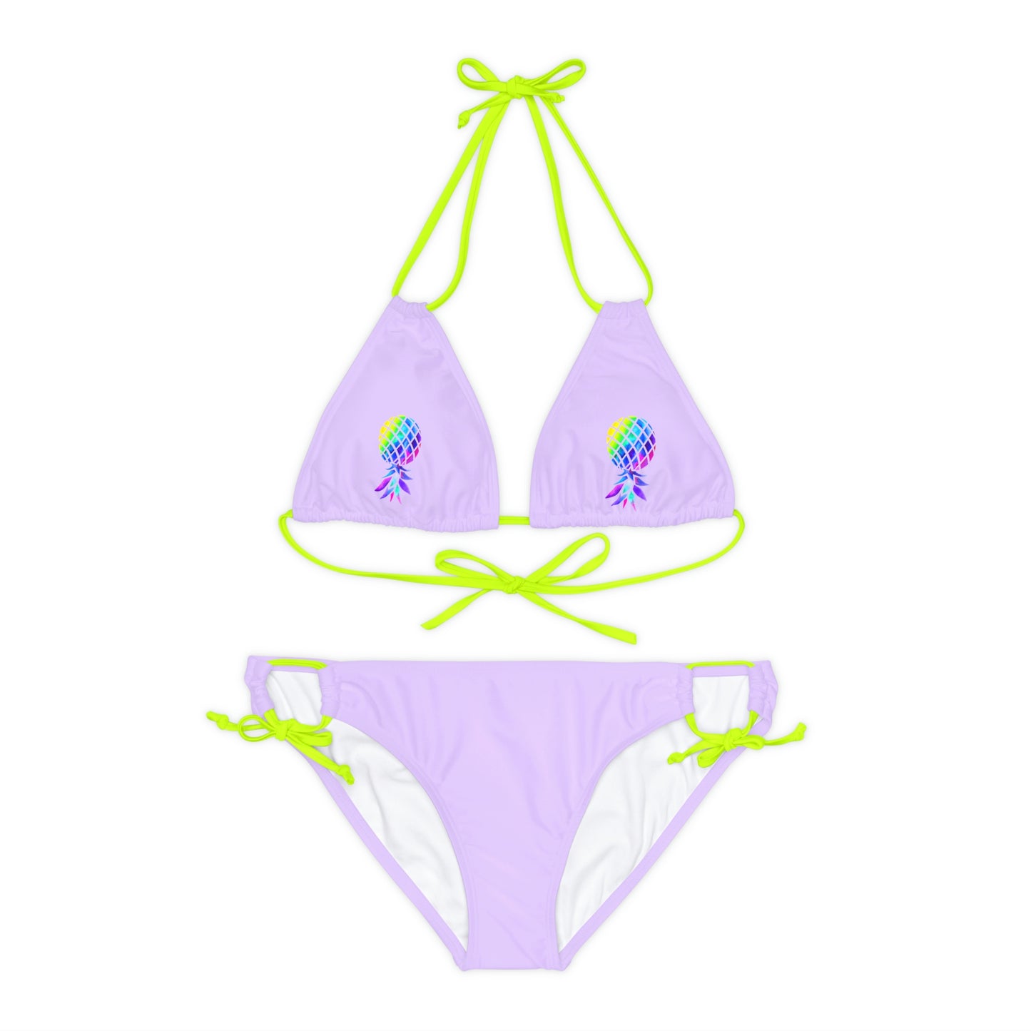 Upside down Pineapple Strappy Bikini Set