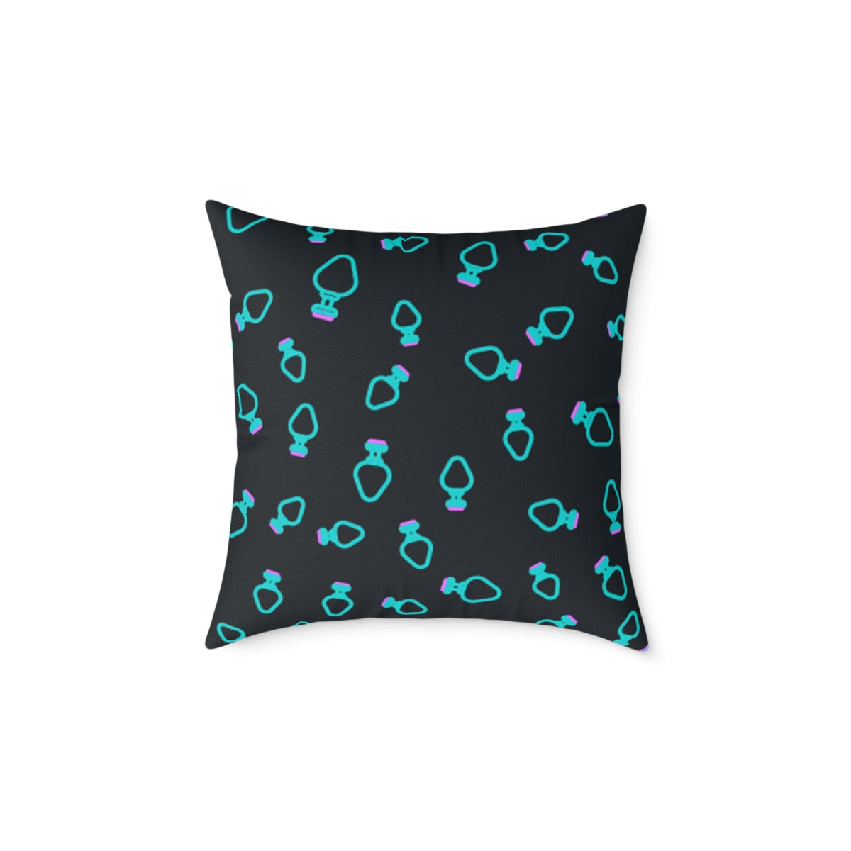 BDSM Putt Plug Spun Polyester Square Pillow