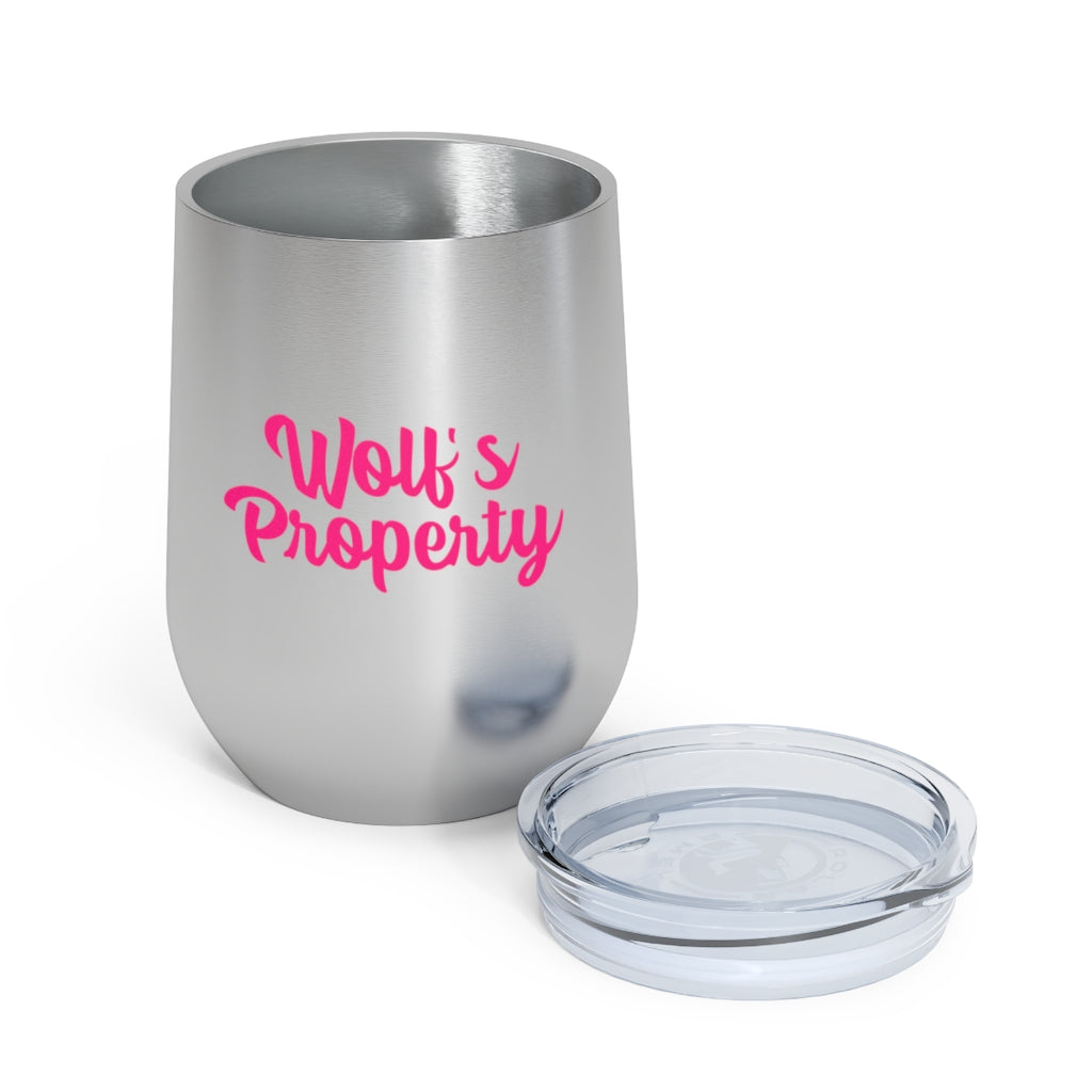 Wolf's Property, 12oz Insulated Wine Tumbler