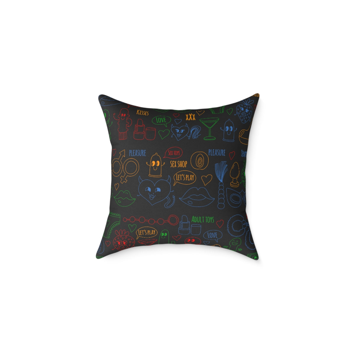 BDSM Sex Spun Polyester Square Pillow