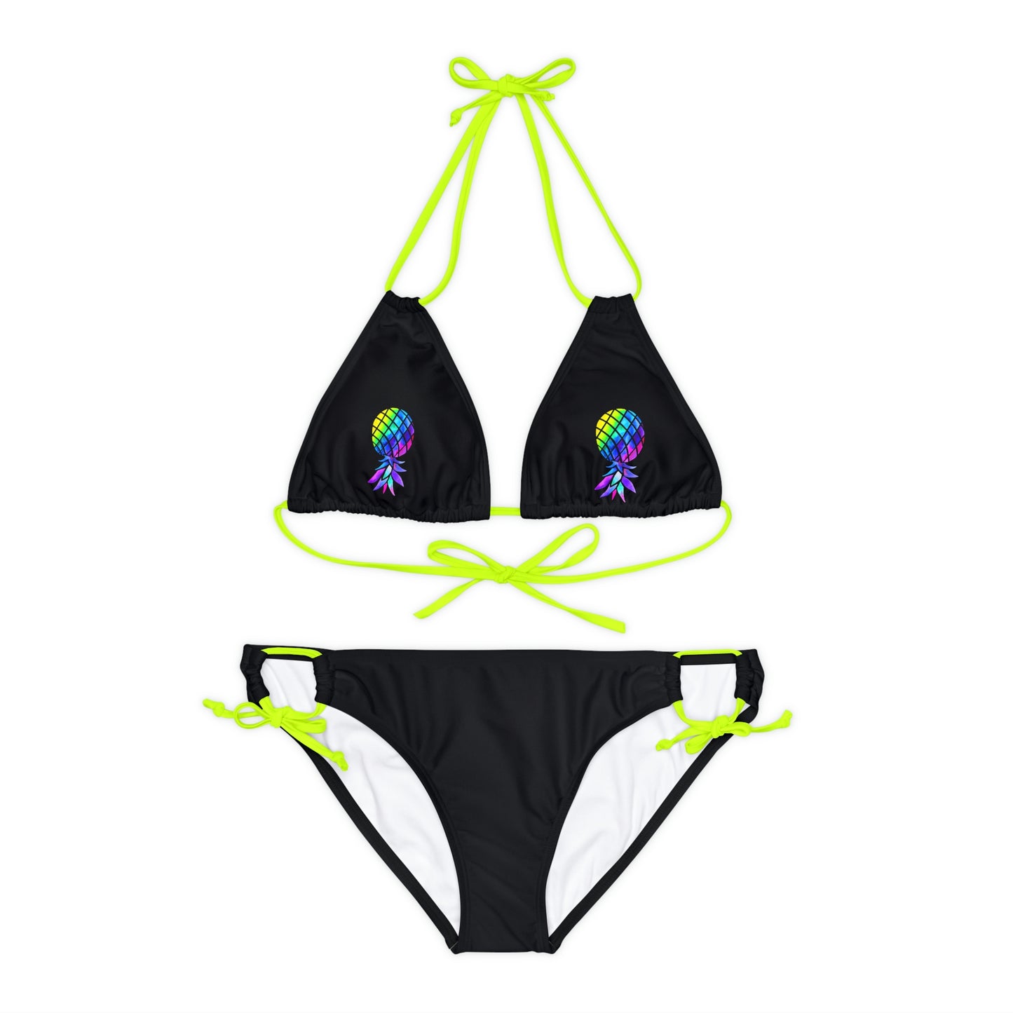 Upside down Pineapple Strappy Bikini Set