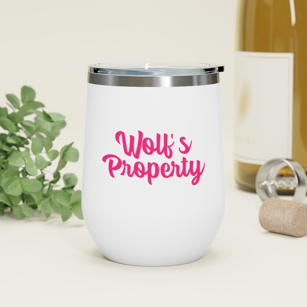 Wolf's Property, 12oz Insulated Wine Tumbler