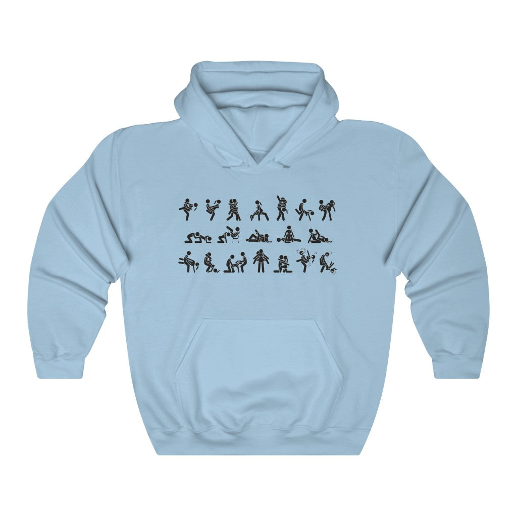 Sex Positions Unisex Heavy Blend Hoodie Sweatshirt