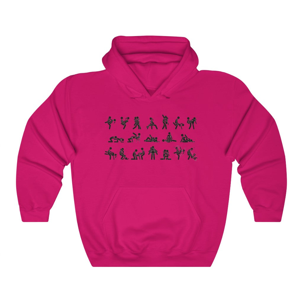 Sex Positions Unisex Heavy Blend Hoodie Sweatshirt