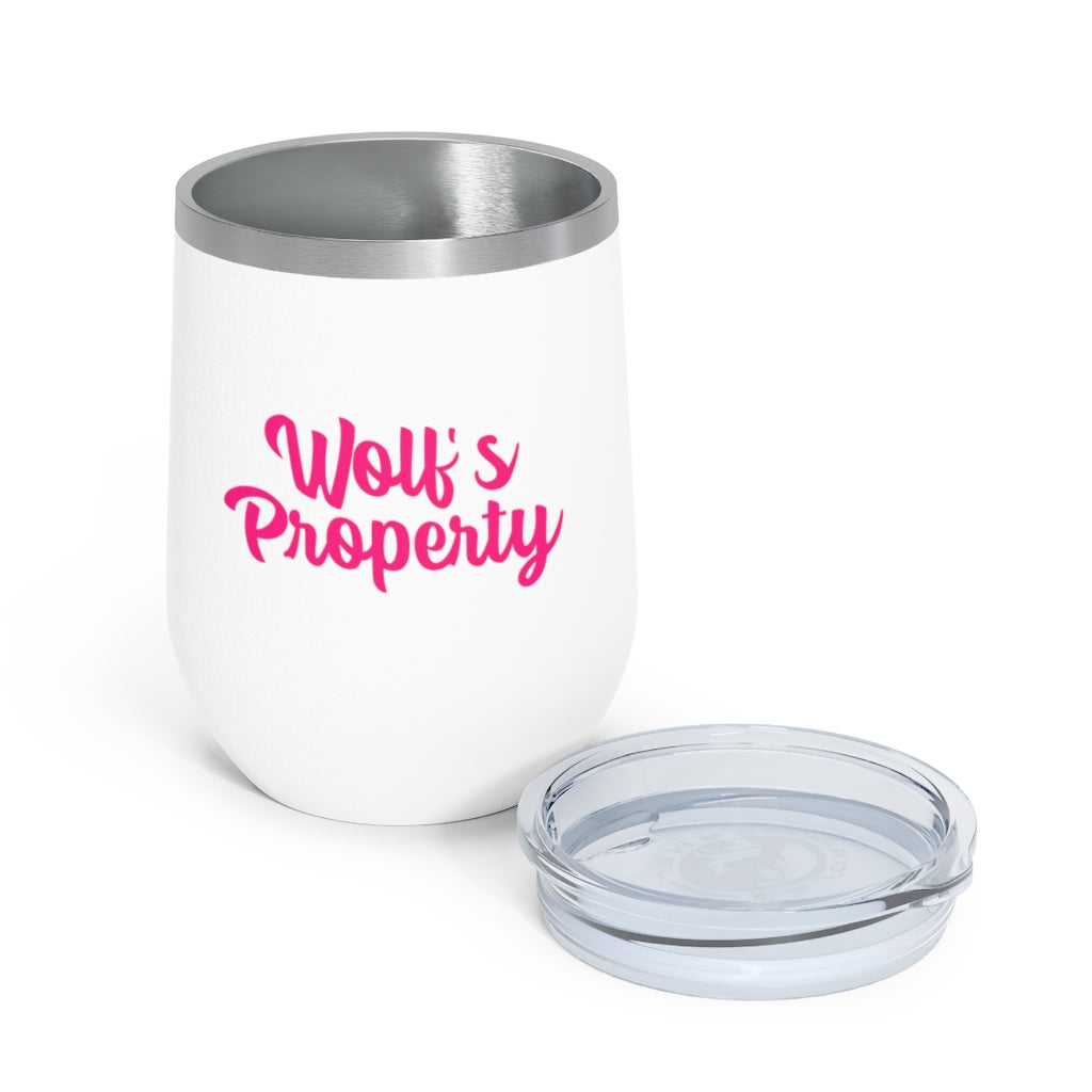 Wolf's Property, 12oz Insulated Wine Tumbler