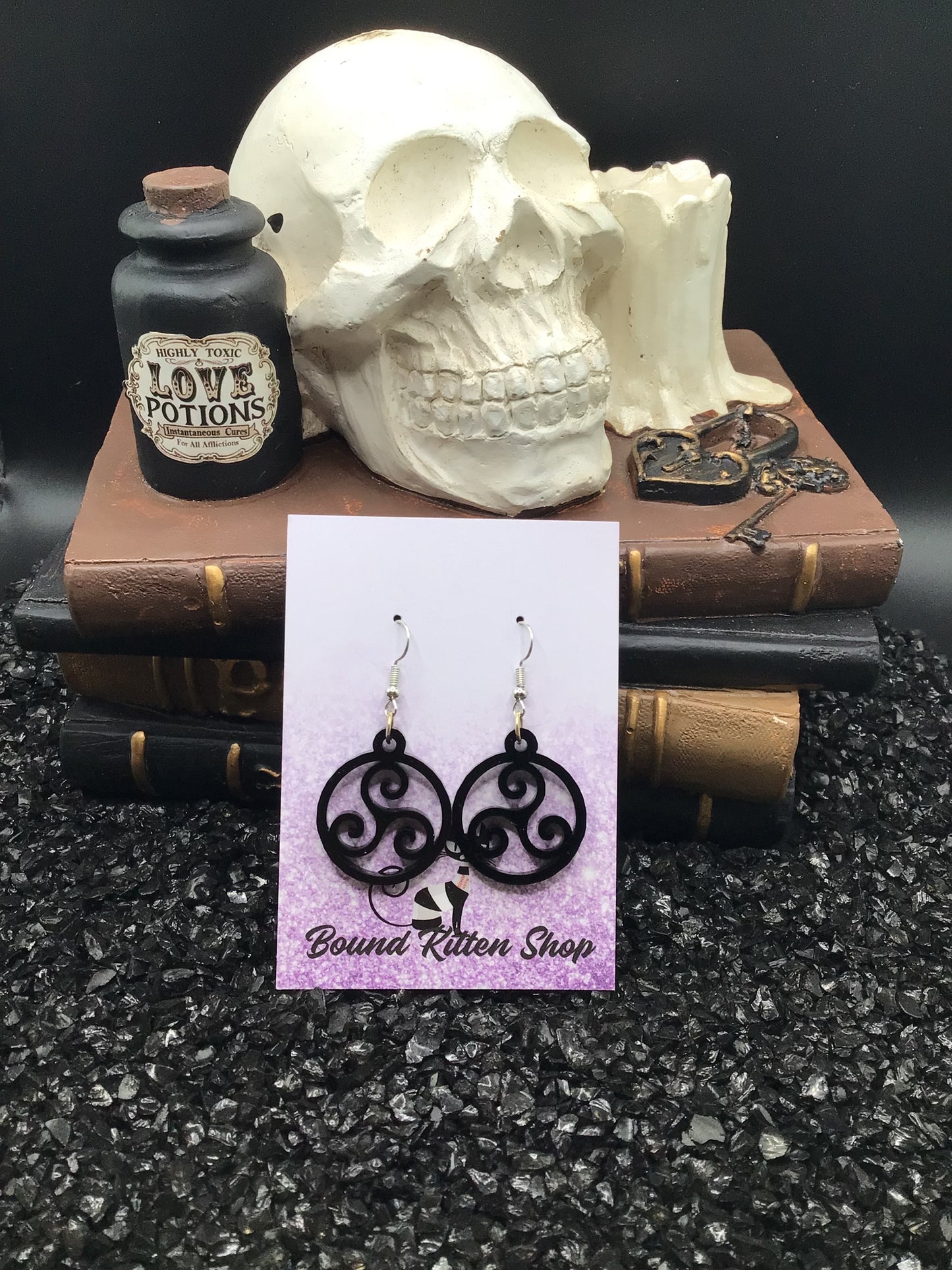 BDSM Triskelion Earrings