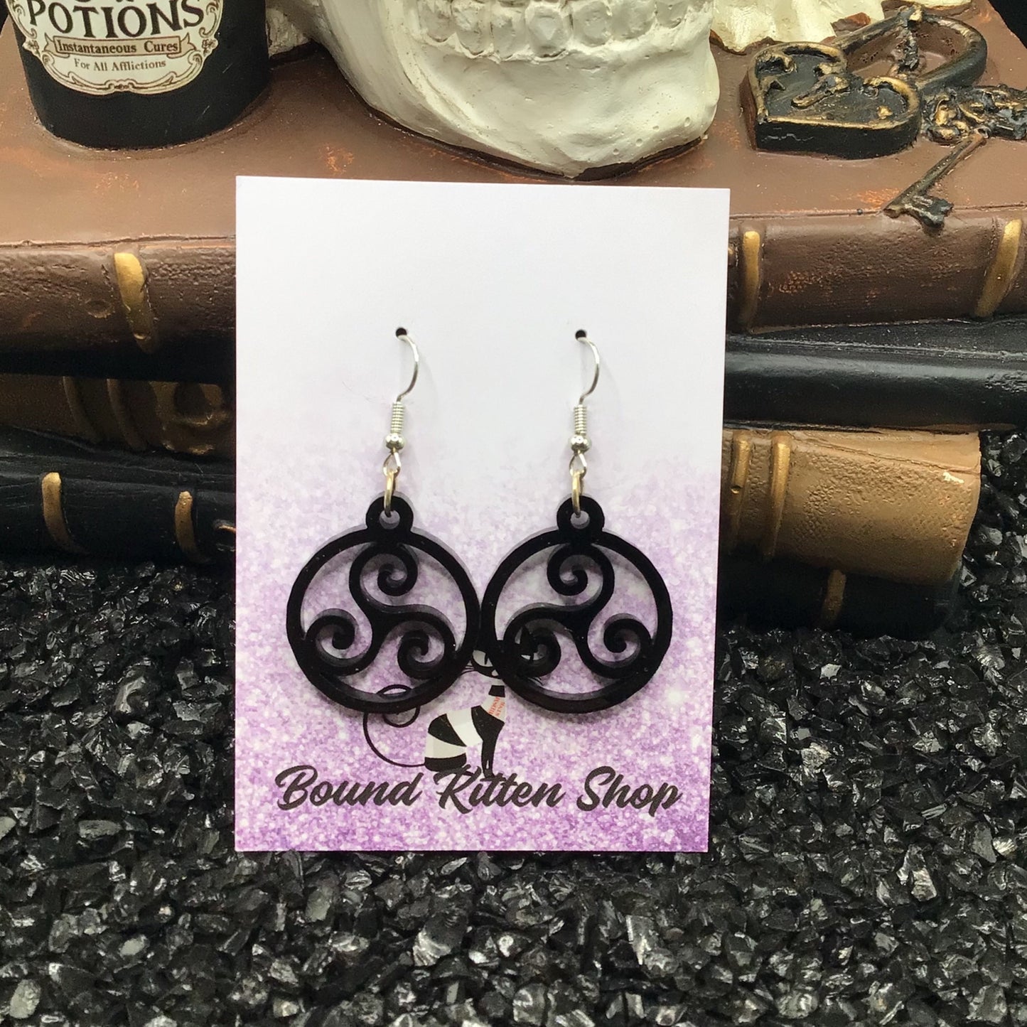 BDSM Triskelion Earrings